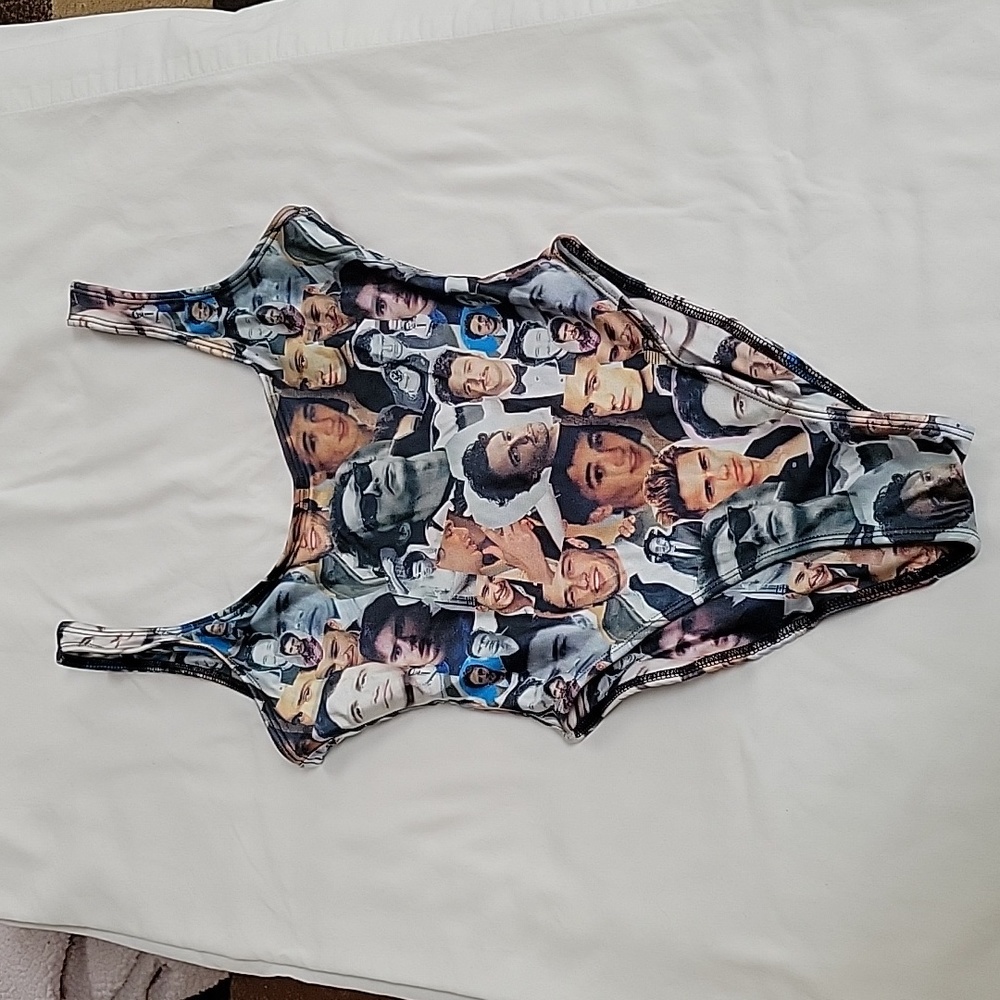 James Franco Clashist High Cut 1pc Swimsuit Sz S / M.  Rare Hard to Find
